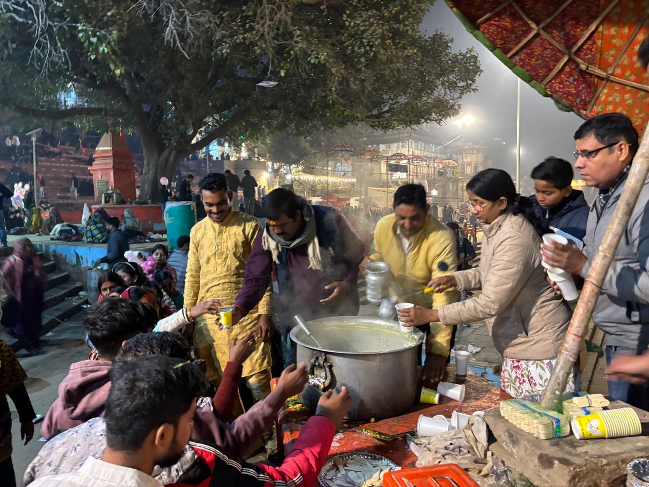 Kheer distribution on the ghats